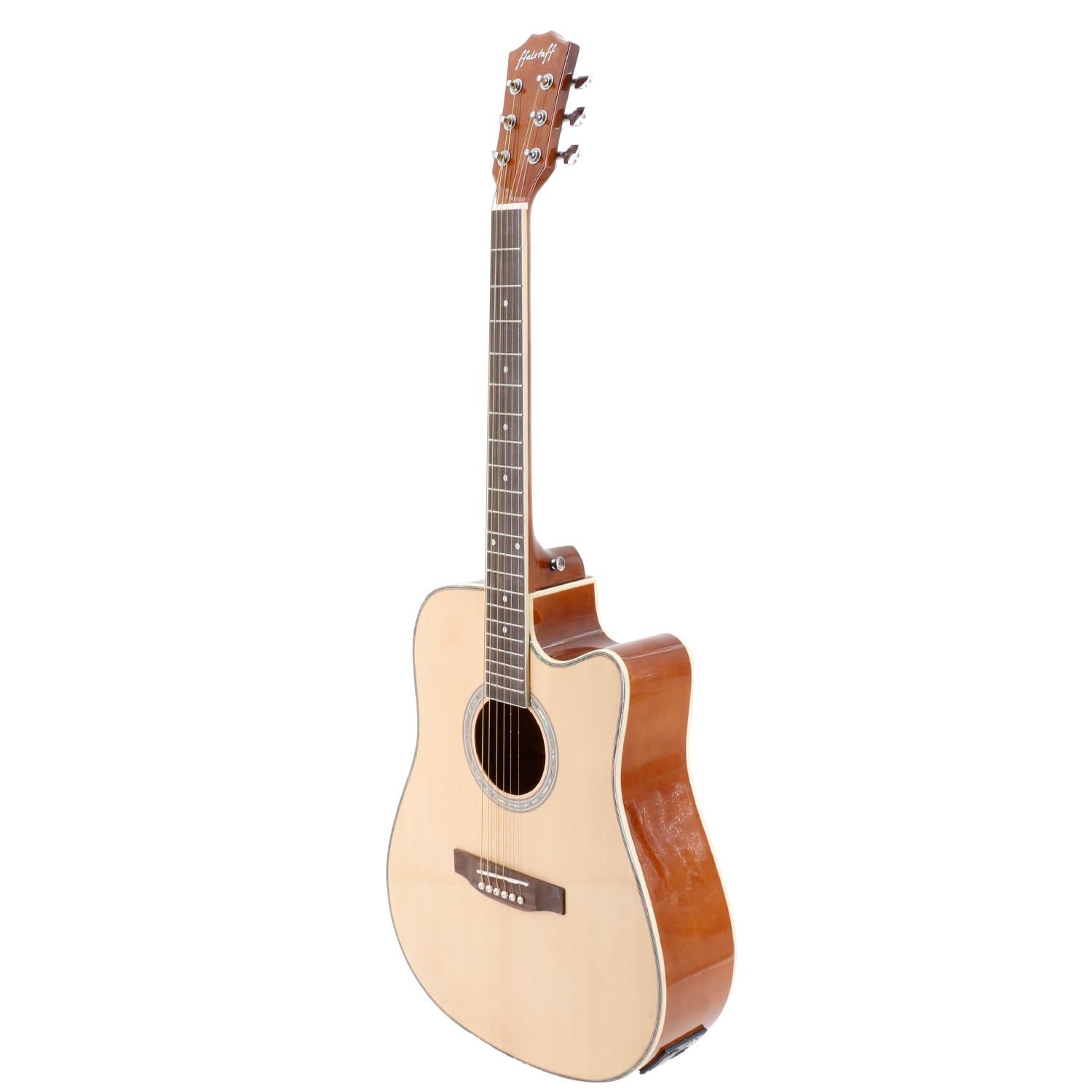 Chitarra Acustica Elettrificata Cutway con Top in Abete, Tastiera e Ponte in Palissandro (Natural)