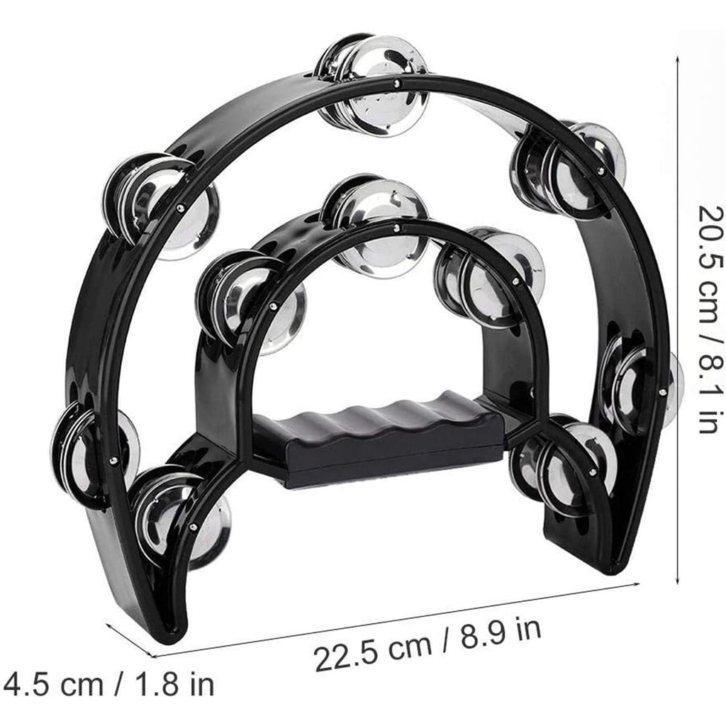 Half-Moon Tambourine ffalstaff White