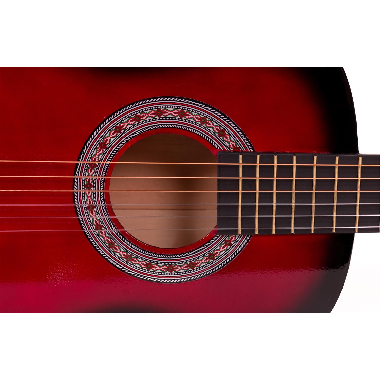 ffalstaff Y34 1/2 (86.36 cm) Amateur Classical Guitar (Red)