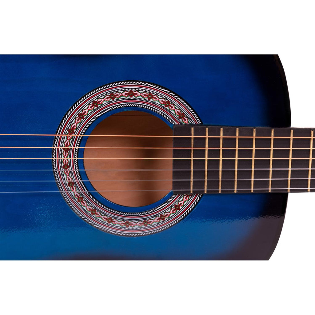 1/2 Size (86.36 cm) Beginner Classical Guitar (Blue)
