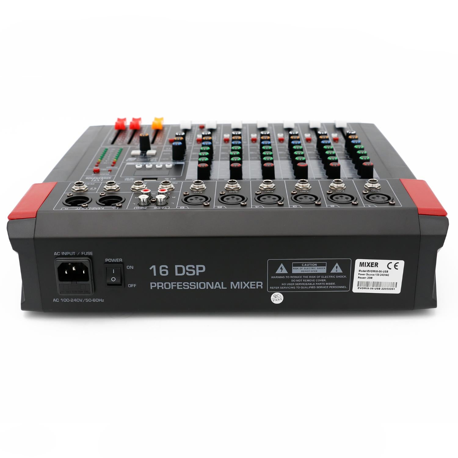 6-channel mixer, DSP multi-effects, USB interface, MP3 player, Bluetooth SINEXTESIS Evomix,