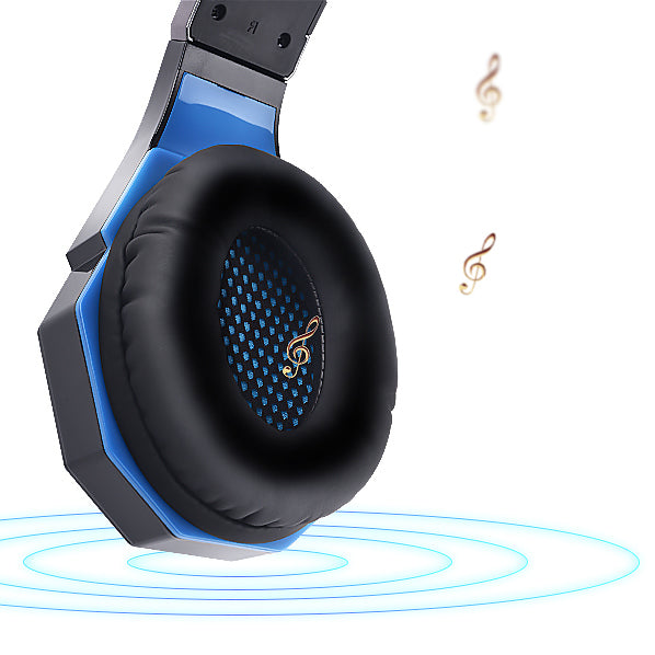 OVLENG USB gaming headphones with blue LED GT 93BL