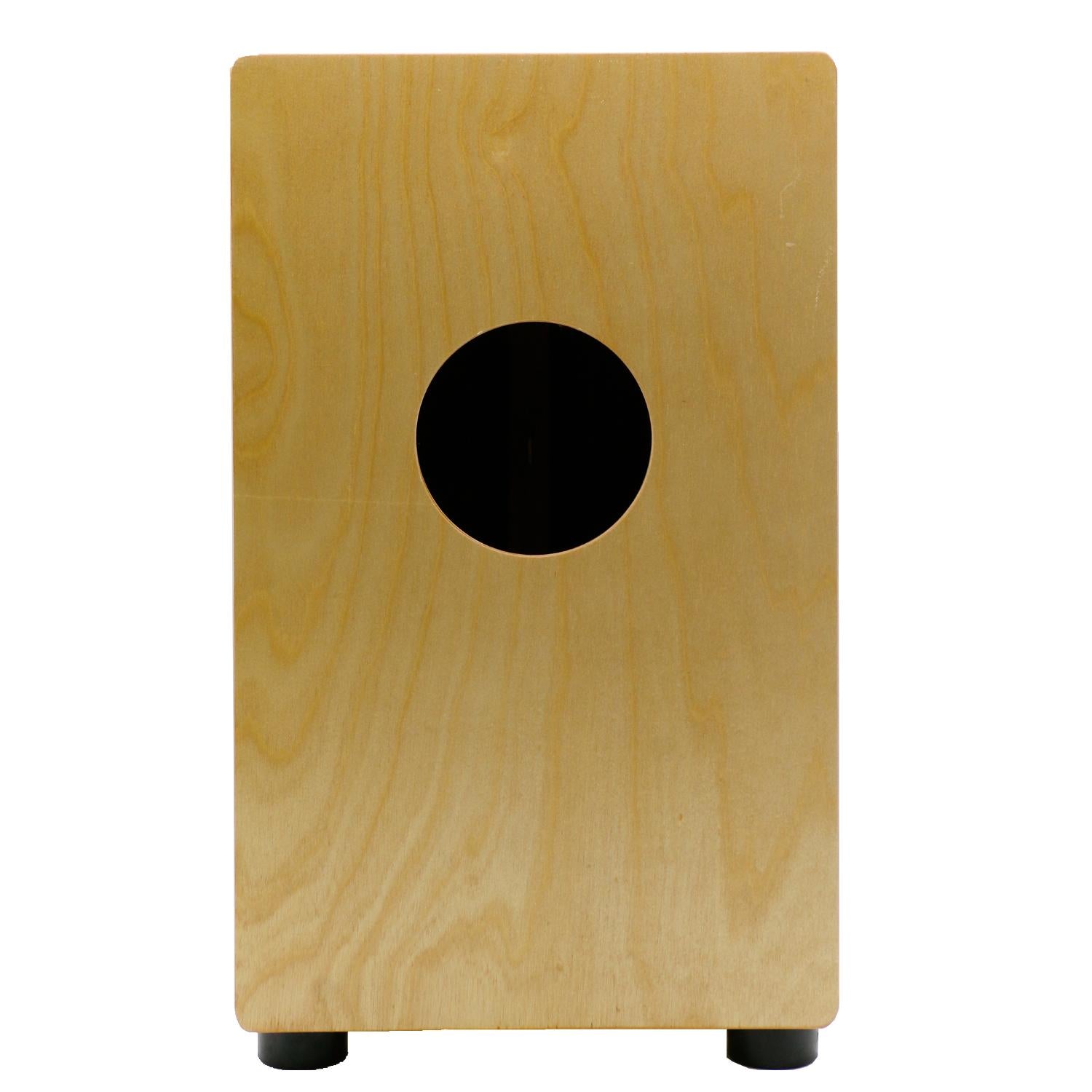 ffalstaff Natural Wood Cajon with Cushion and Bag (30 x 29 x 50 cm)