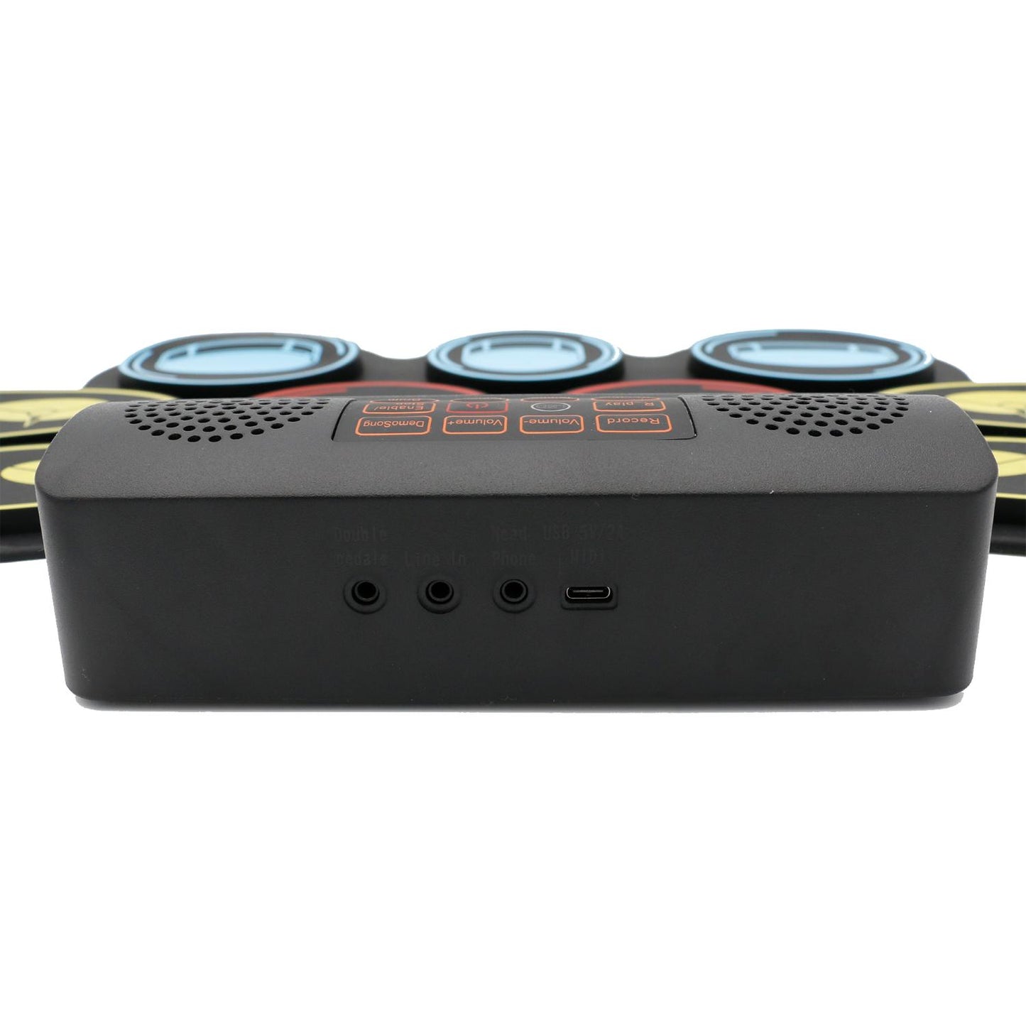 ffalstaff Pad Batteria Elettronica Stereo Portatile con 9 Pad e 2 Pedali (Ricaricabile)