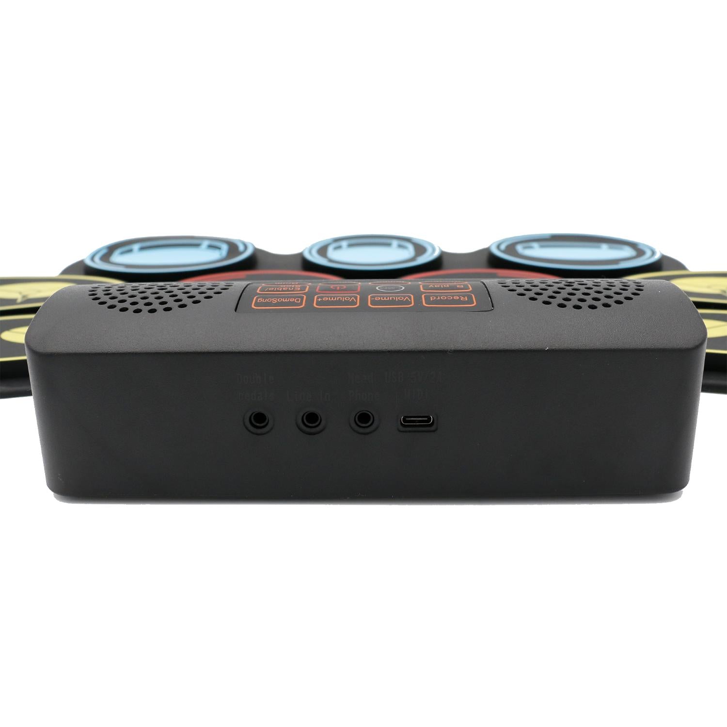 ffalstaff Portable Stereo Electronic Drum Pad with 9 Pads and 2 Pedals (Rechargeable)