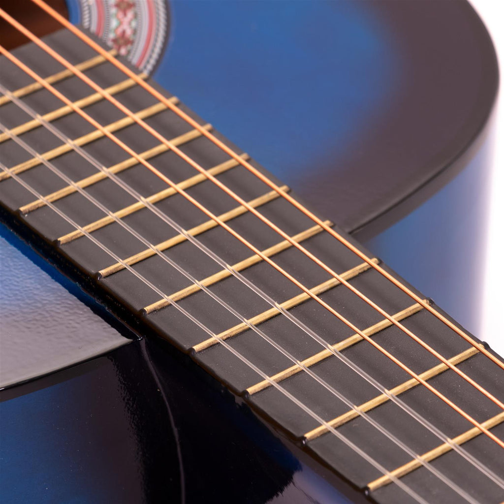 1/2 Size (86.36 cm) Beginner Classical Guitar (Blue)