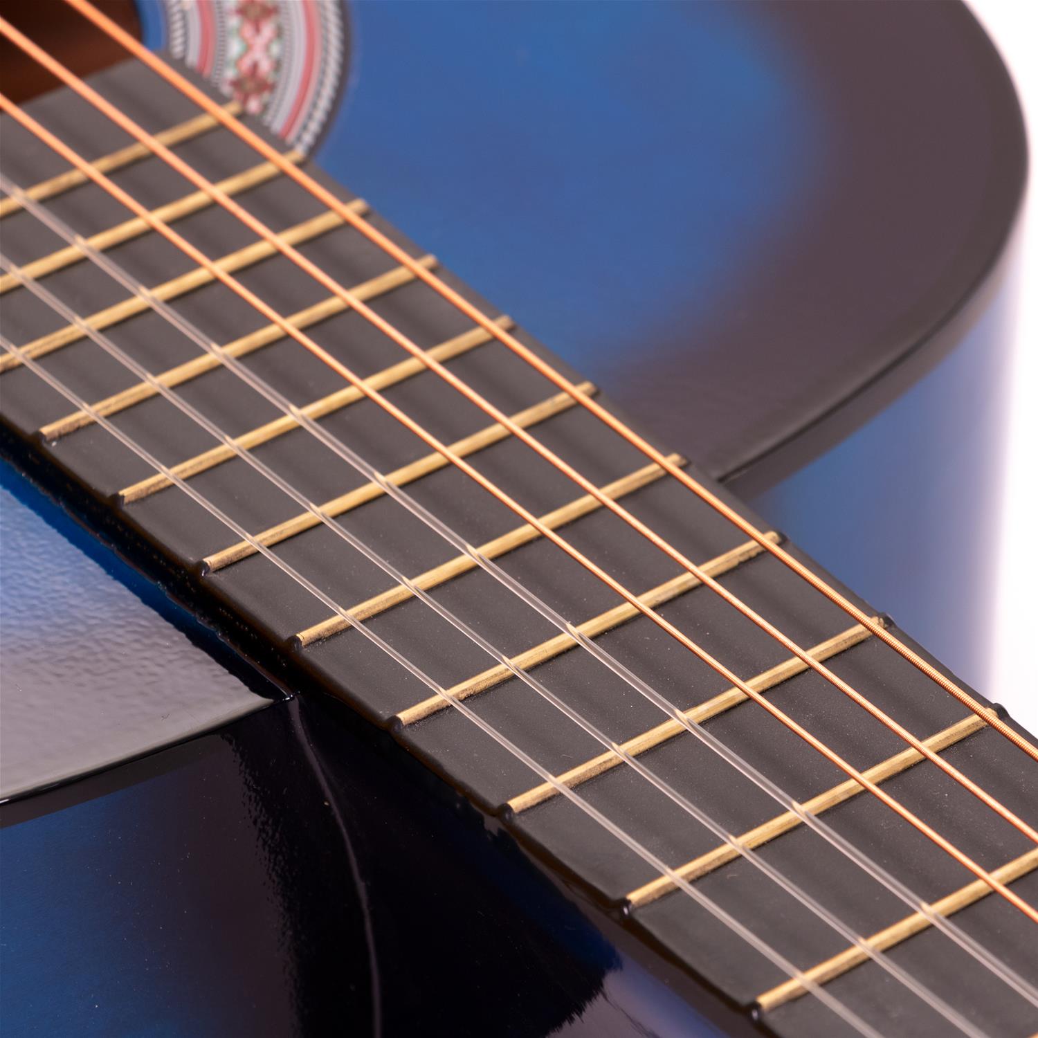 1/2 Size (86.36 cm) Beginner Classical Guitar (Blue)