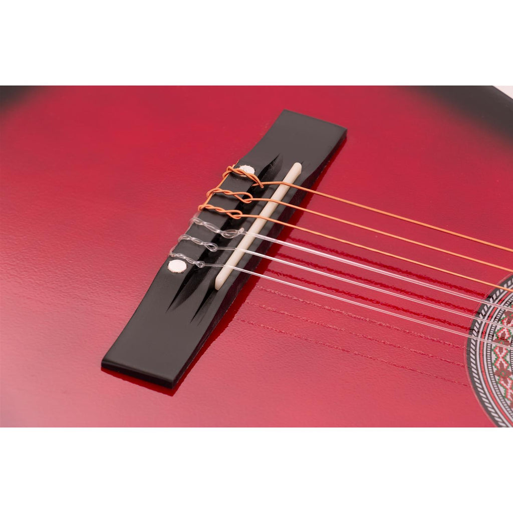 ffalstaff Y34 1/2 (86.36 cm) Amateur Classical Guitar (Red)