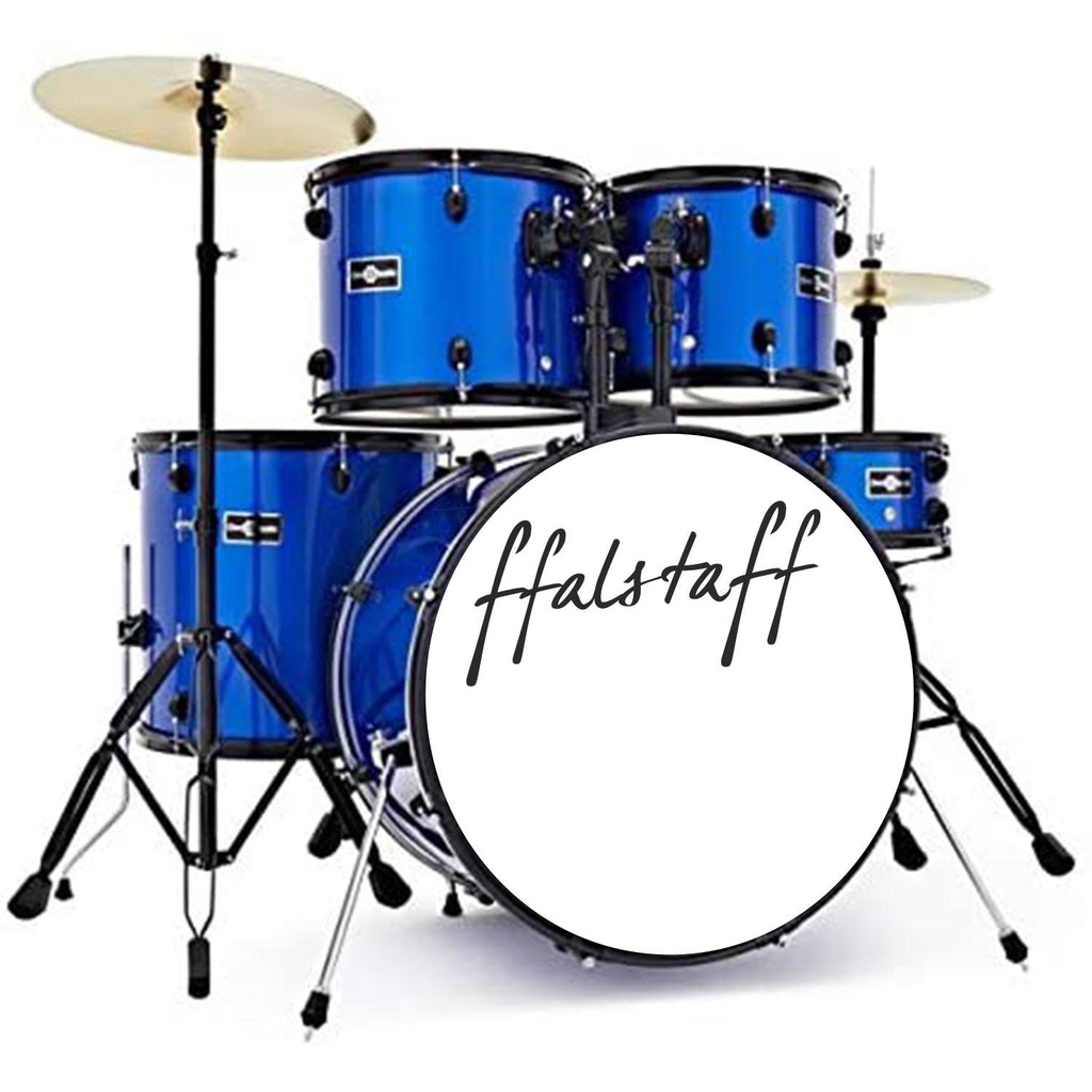Batteria 5 Pezzi  Completa cassa 22" Blu
