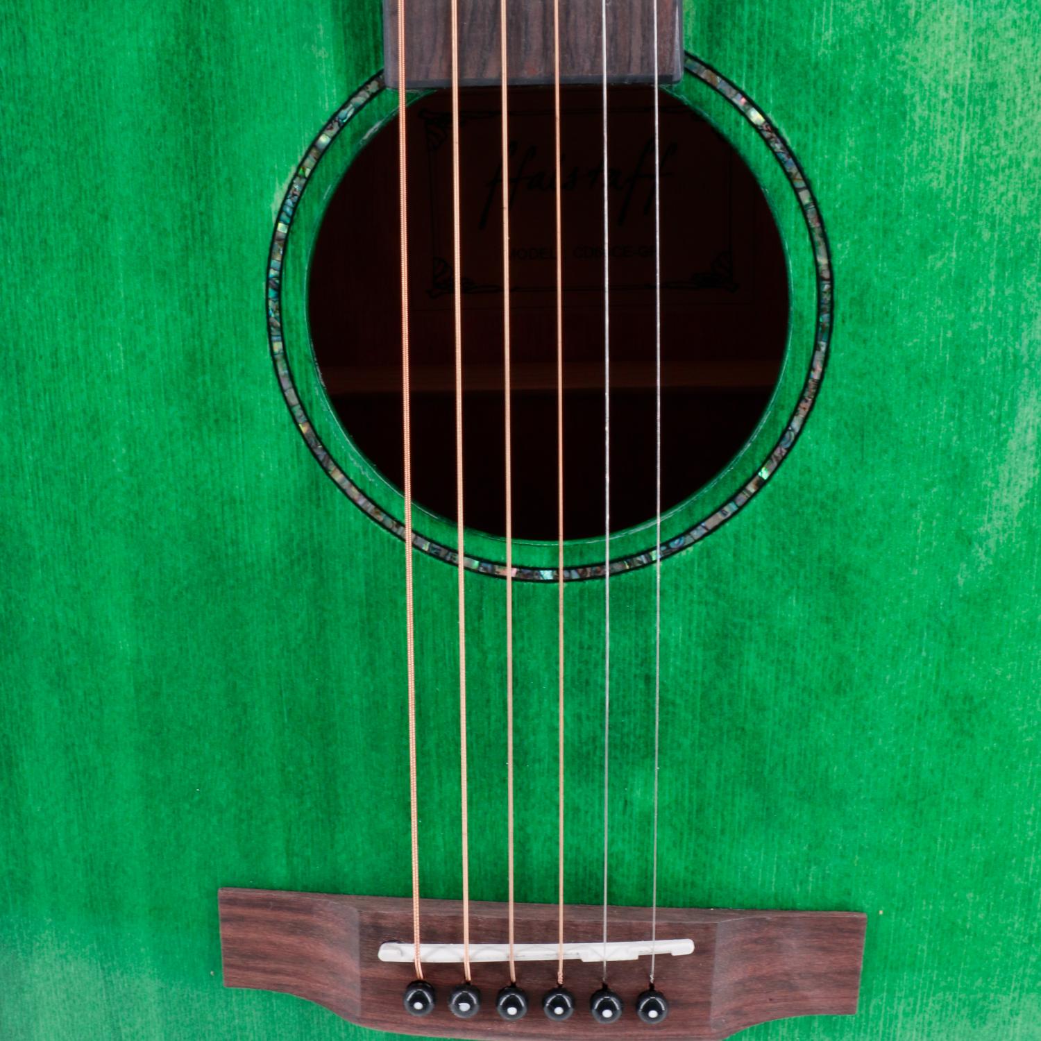 Chitarra Acustica Elettrificata Cutwaycon Top in Abete (Pastel Green) ffalstaff CD60