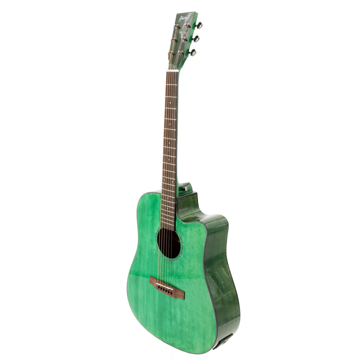 Chitarra Acustica Elettrificata Cutwaycon Top in Abete (Pastel Green) ffalstaff CD60