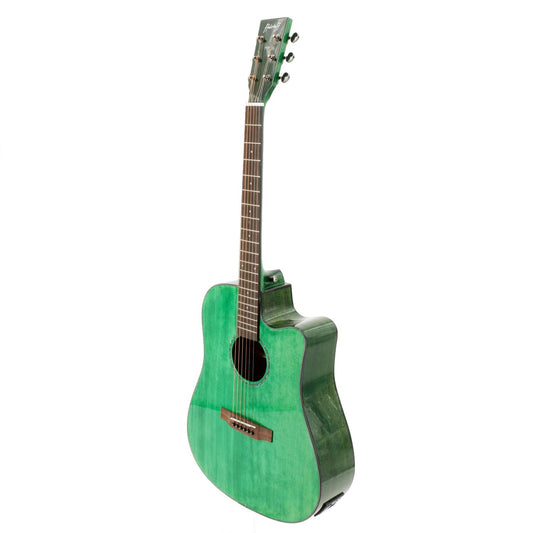 Chitarra Acustica Elettrificata Cutwaycon Top in Abete (Pastel Green) ffalstaff CD60