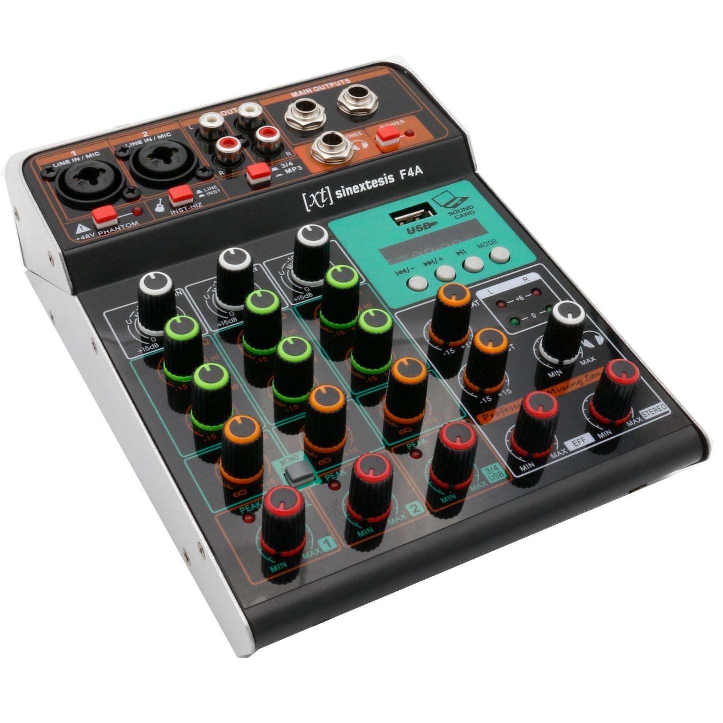 Mixer 3 canali MP3 USB Bluetooth con Effetto Echo SINEXTESIS