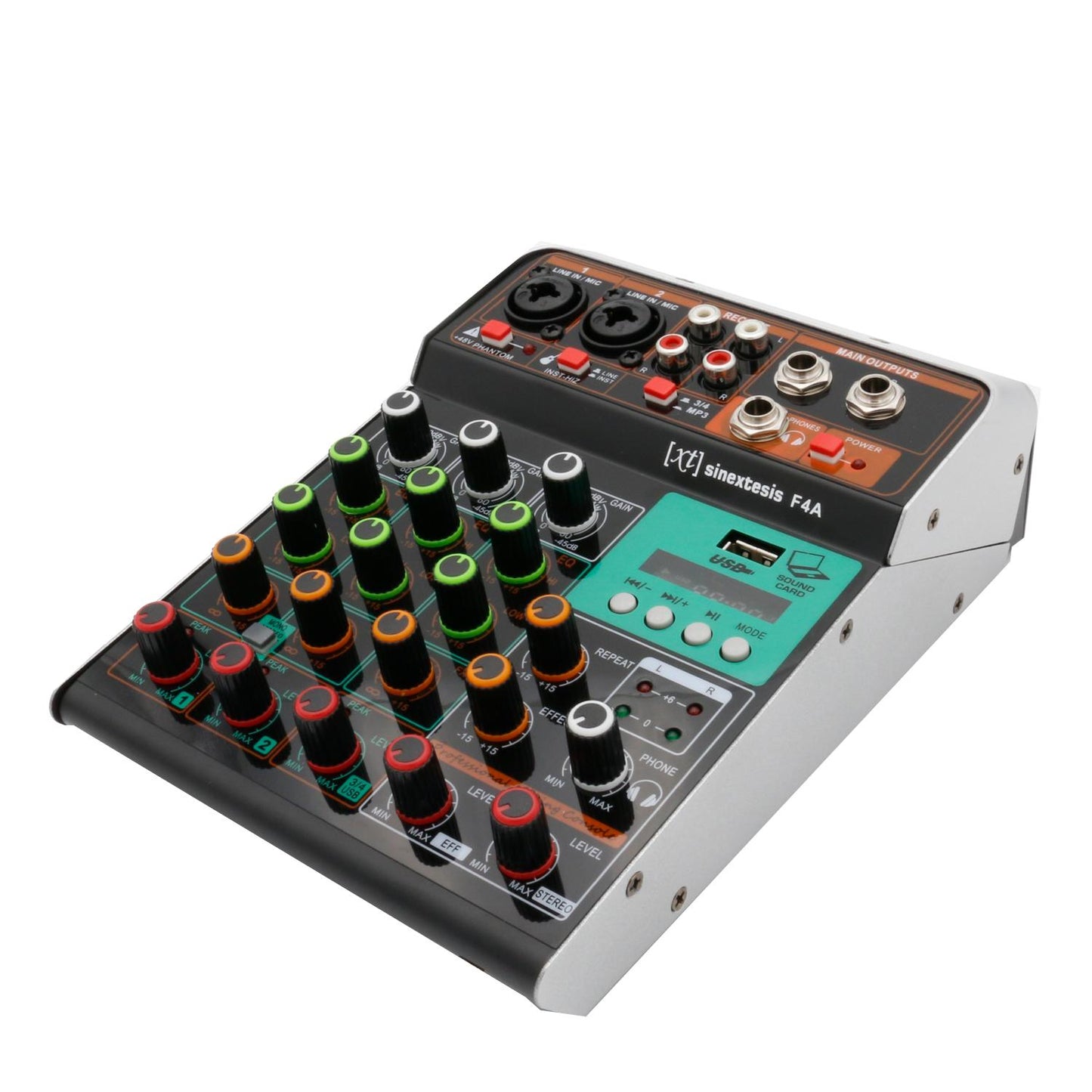 Mixer 3 canali MP3 USB Bluetooth con Effetto Echo SINEXTESIS