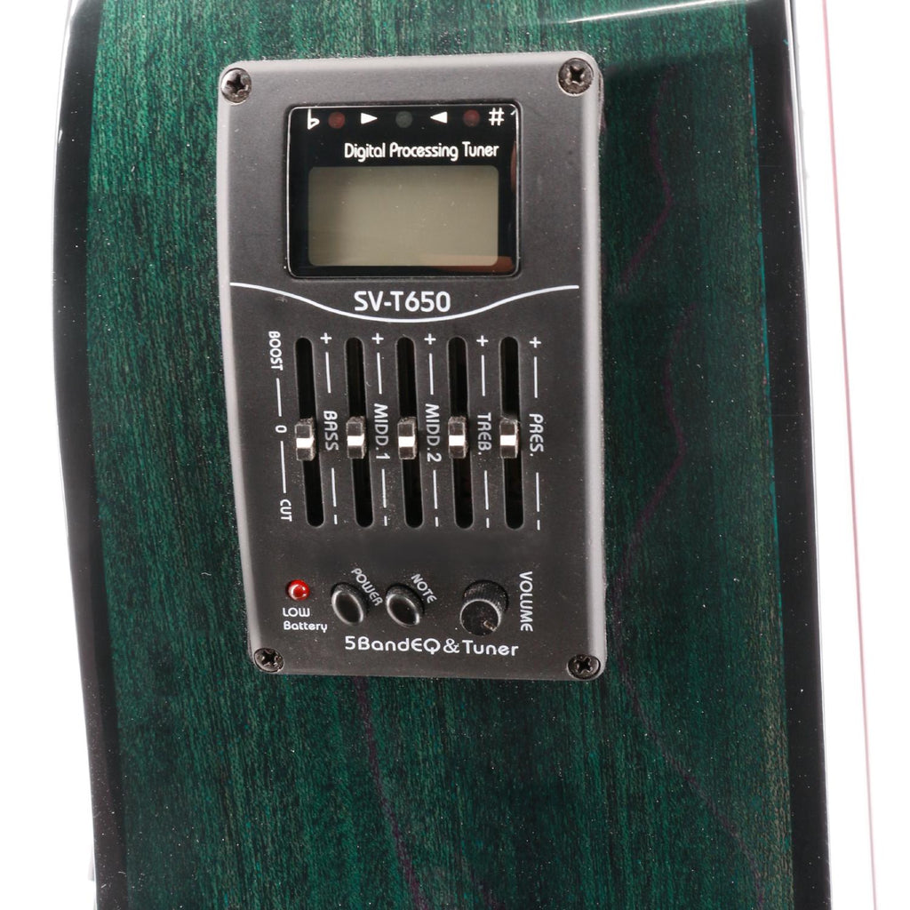Chitarra Acustica Elettrificata Cutwaycon Top in Abete (Pastel Green) ffalstaff CD60