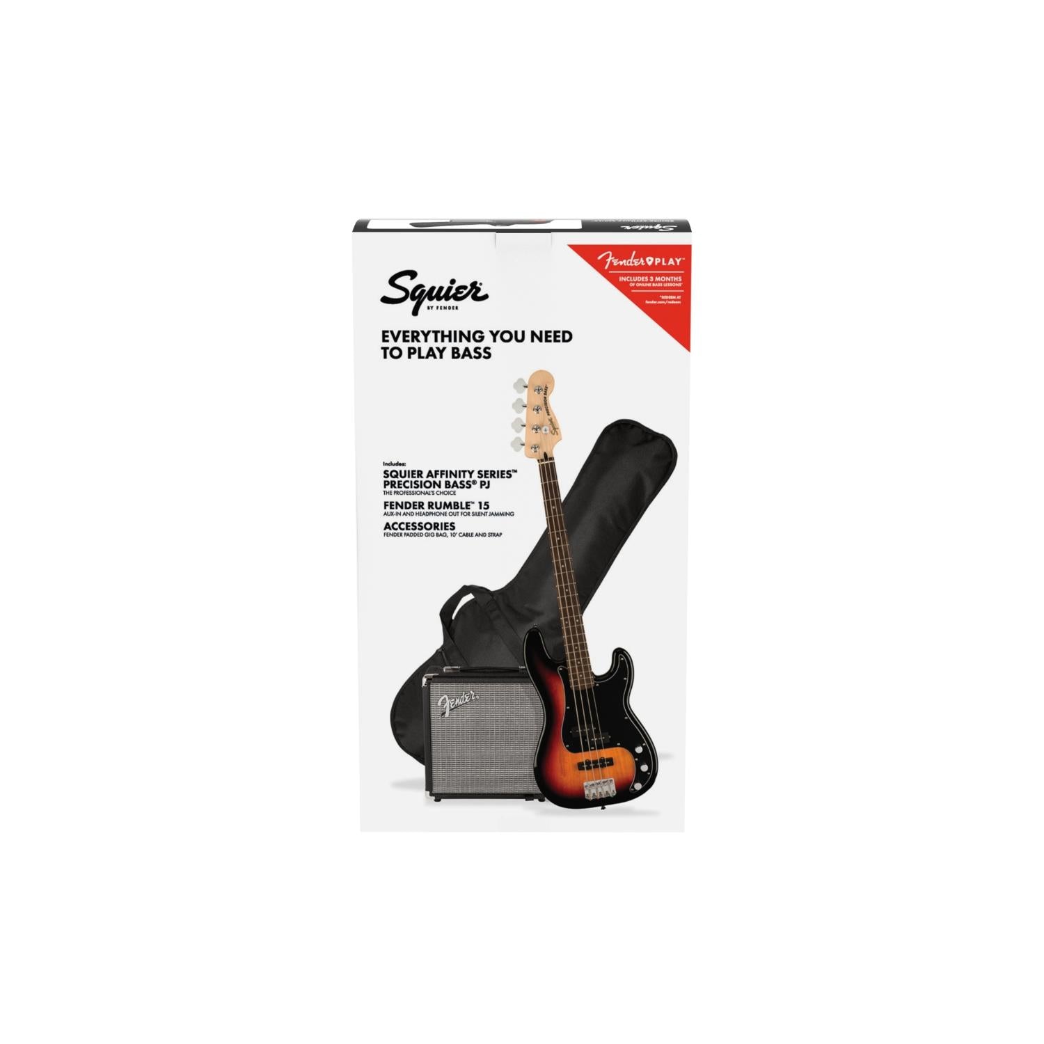 Basso FENDER Squier Affinity Precision Bass Pack (Basso+ Ampli + Accessori) SBT