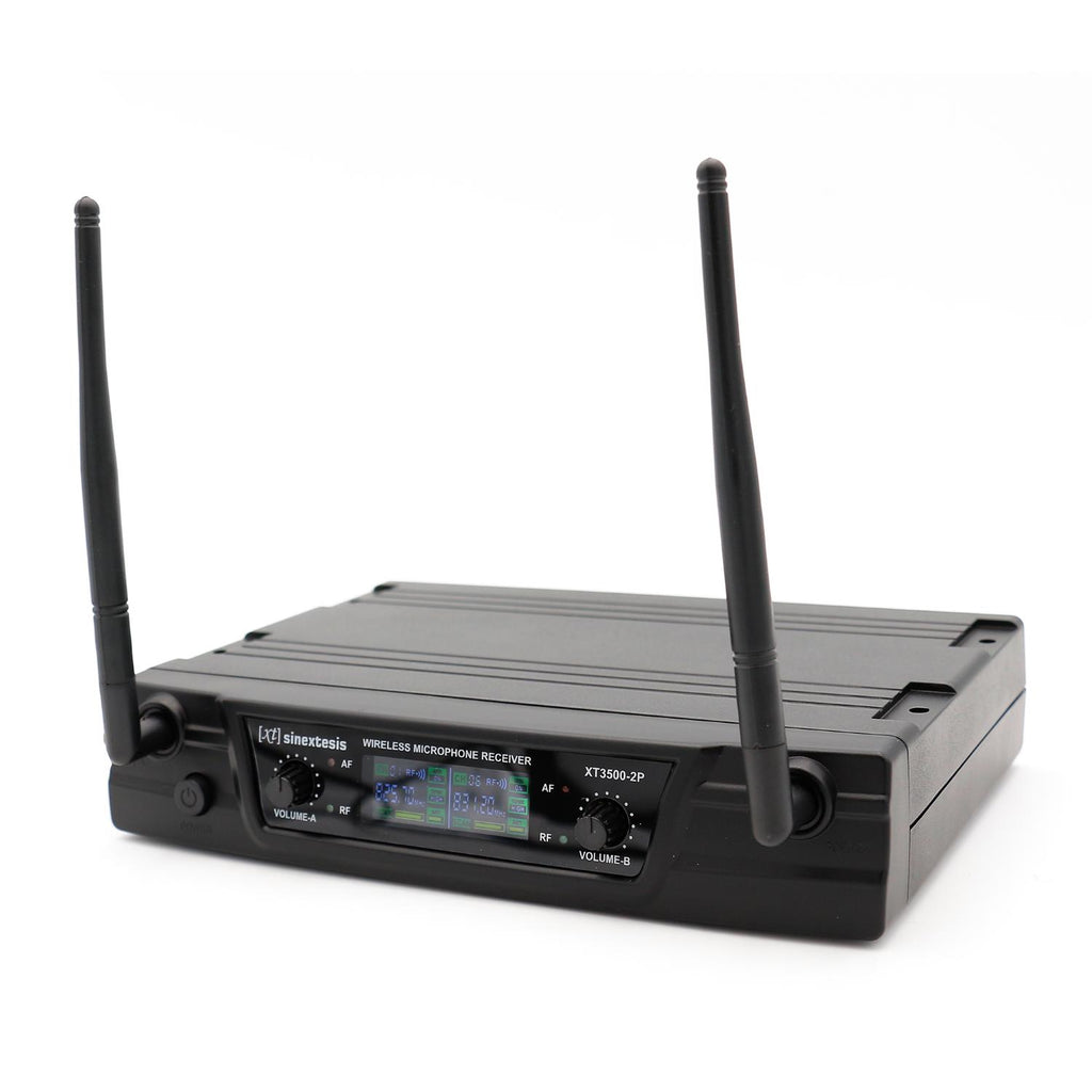 UHF Dual Handheld Wireless Microphone 825.7 MHz - 831.2 MHz SINEXTESIS