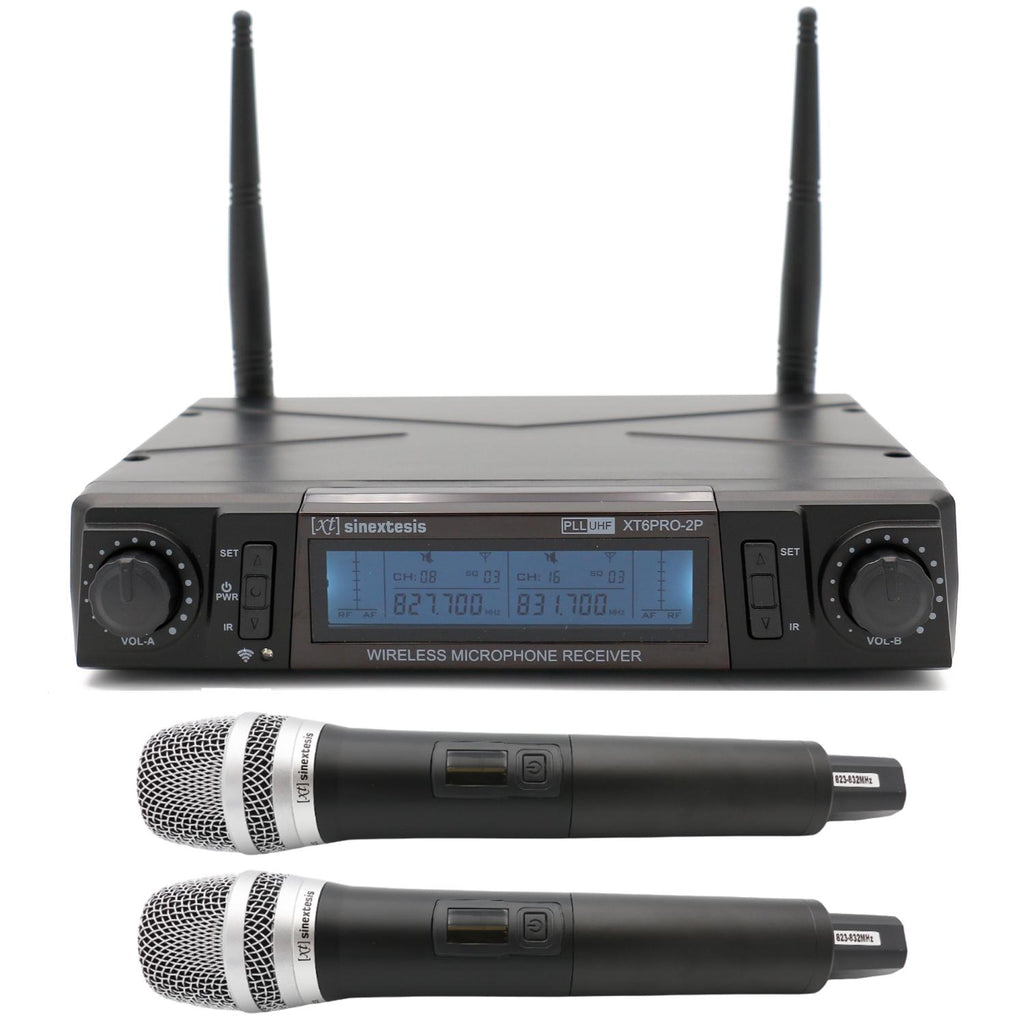 PROFESSIONAL UHF Dual Handheld Wireless Microphone with PLL Tuner (16 Channels) (copy)