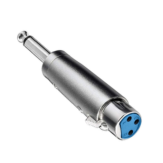 Adattatore da Presa XLR (F) a Spina Jack ø 6,3 mm. Sbilanciato (M)