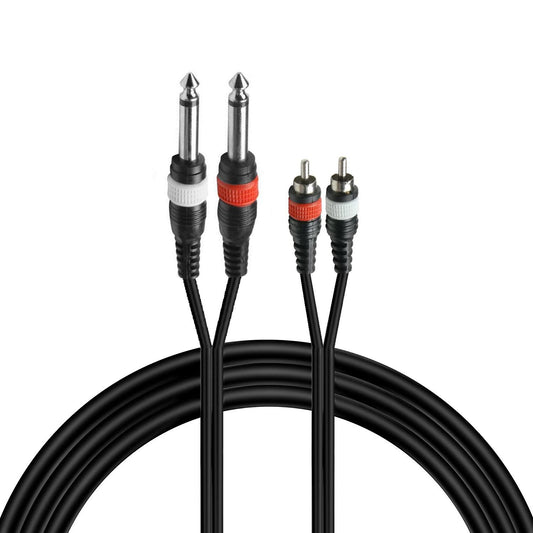 Cavo 2x RCA - 2x Jack 1,5 mt.
