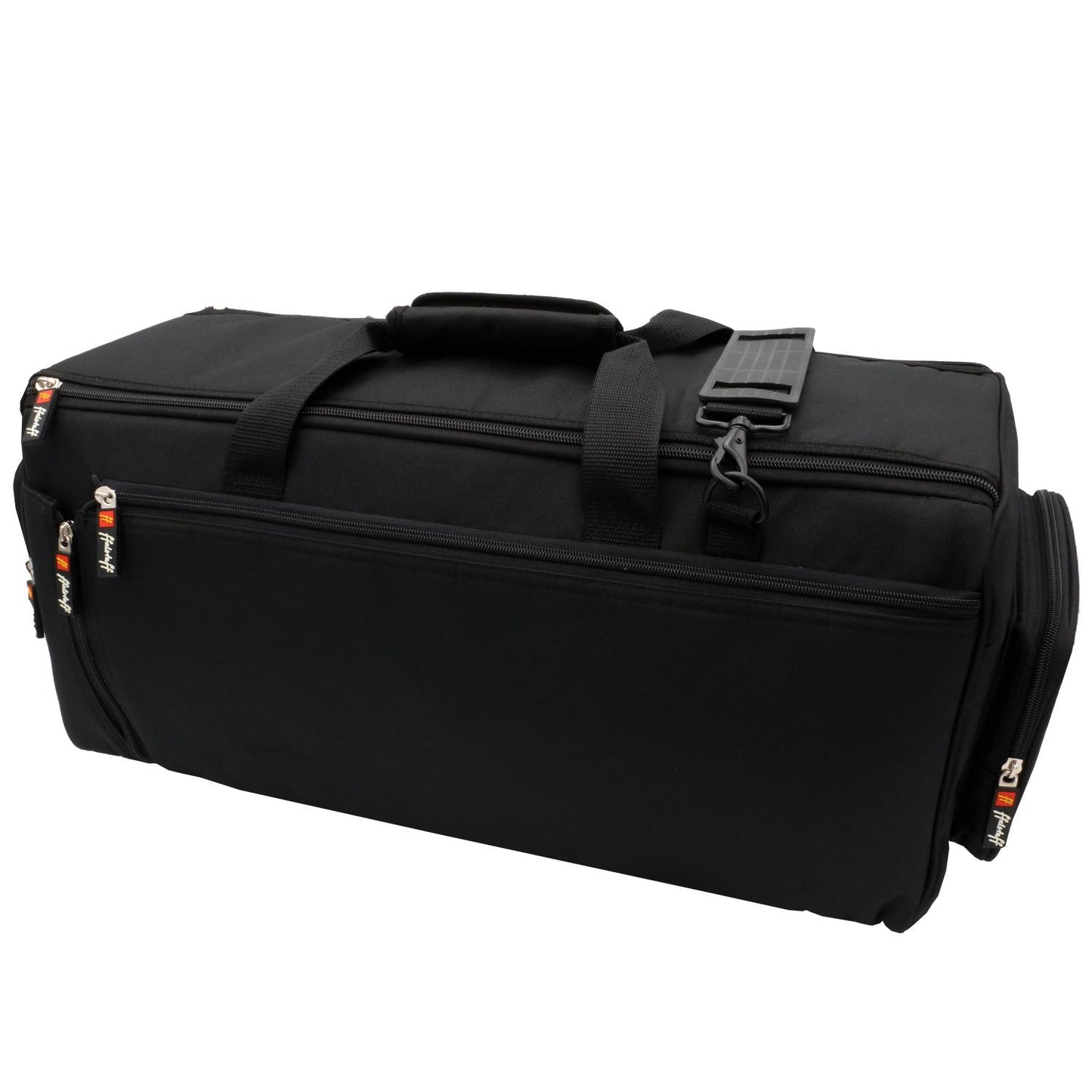 Microphone, Mini Synth, Cable, Dual Trumpet Controller Case, "Professional Line" with 4 Accessory Pockets, Reinforced Handles and 20mm Padding