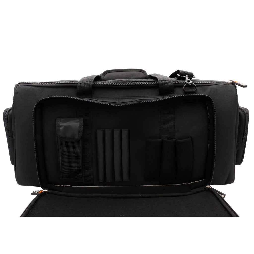 Microphone, Mini Synth, Cable, Dual Trumpet Controller Case, "Professional Line" with 4 Accessory Pockets, Reinforced Handles and 20mm Padding