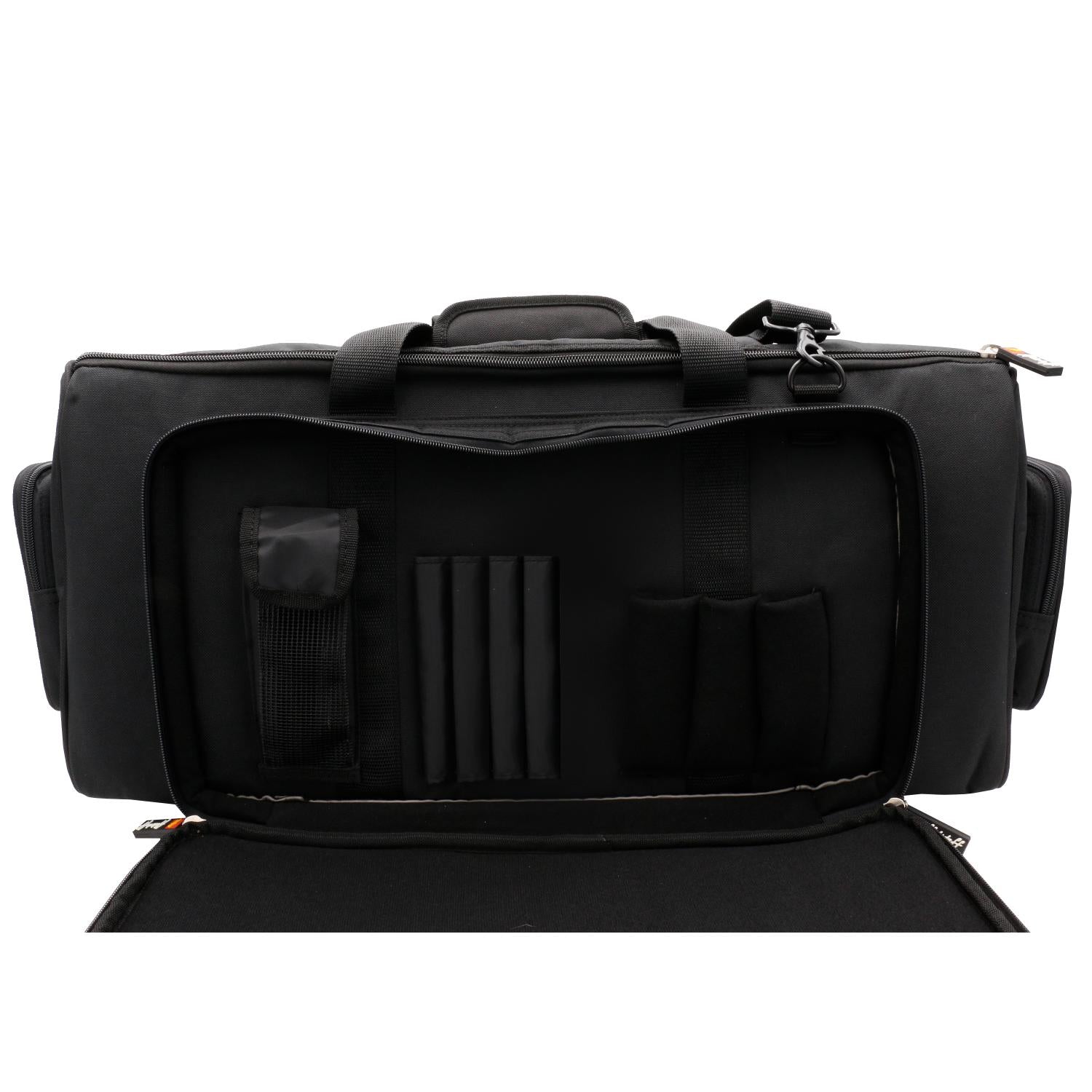 Microphone, Mini Synth, Cable, Dual Trumpet Controller Case, "Professional Line" with 4 Accessory Pockets, Reinforced Handles and 20mm Padding
