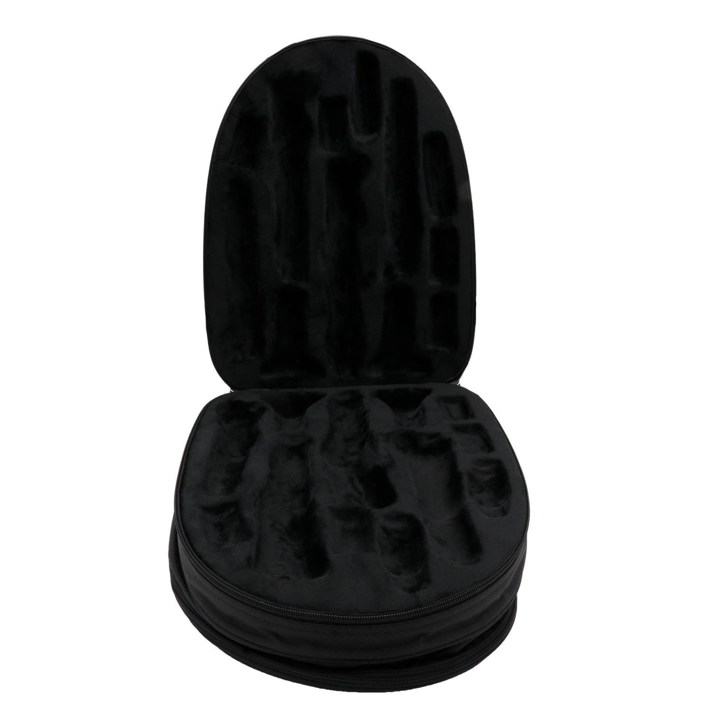 Shaped Case for 2 Clarinets "Professional Line" with 4 Accessory Pockets, Reinforced Handle, Shoulder Straps and 20mm Padding