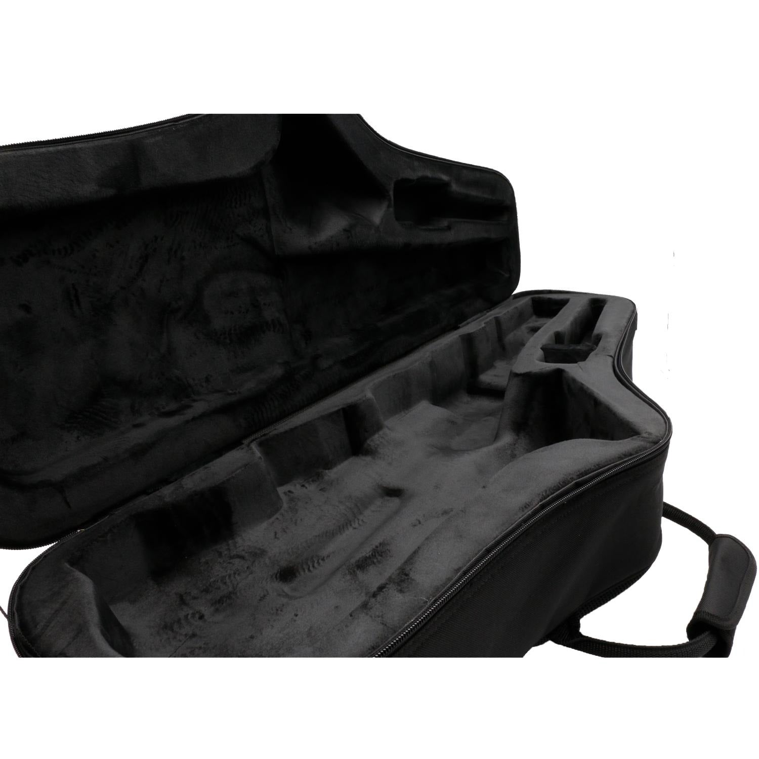 "Professional Line" Contoured Tenor Saxophone Case with 3 Accessory Pockets, Shoulder Straps, Reinforced Handles, and 20mm Padding
