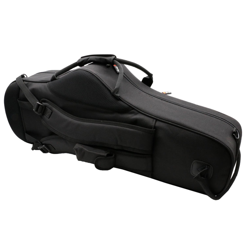 "Professional Line" Contoured Tenor Saxophone Case with 3 Accessory Pockets, Shoulder Straps, Reinforced Handles, and 20mm Padding