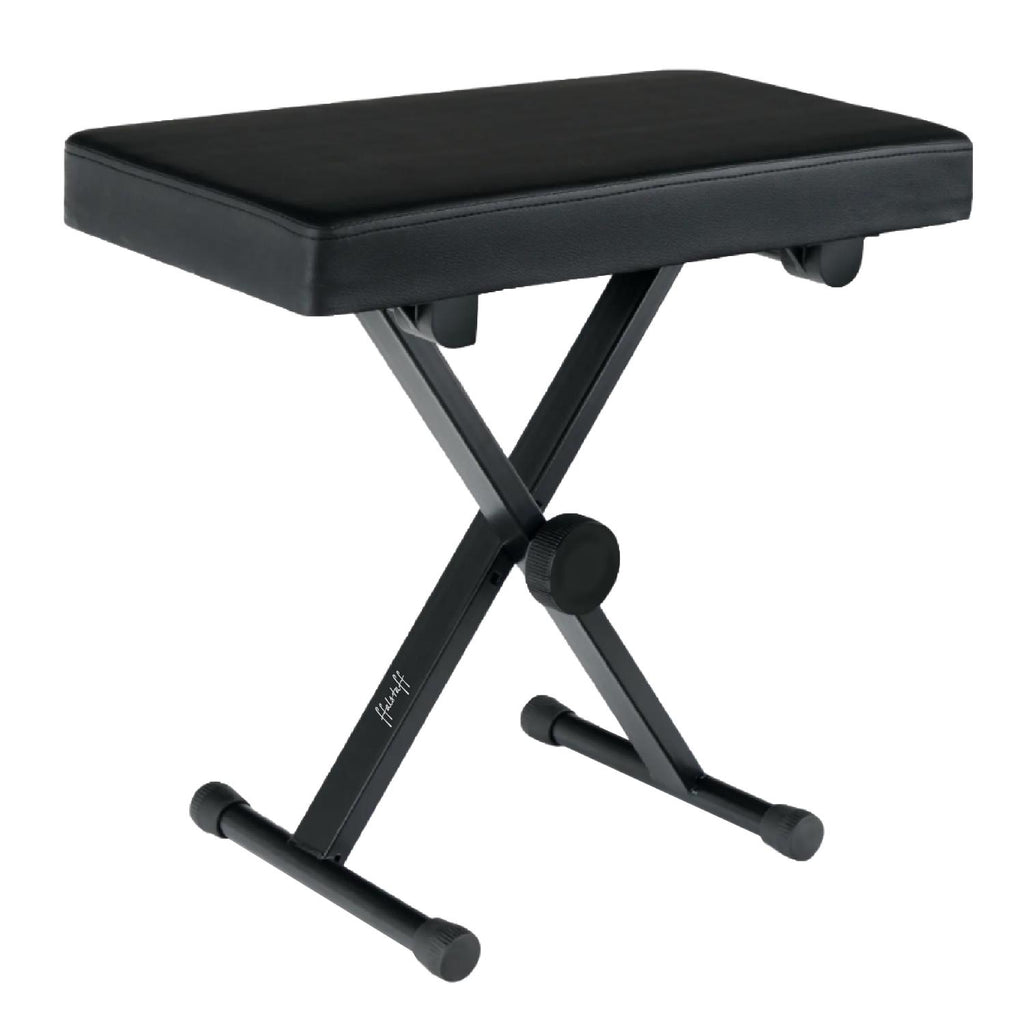 Piano Bench with Adjustable Height and 5cm Padded Faux Leather Seat