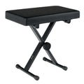 Piano Bench with Adjustable Height and 5cm Padded Faux Leather Seat