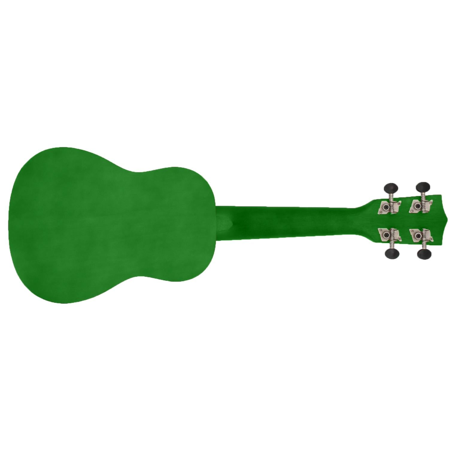 Ukulele Soprano 21" Superior Satinato con borsa (Verde)