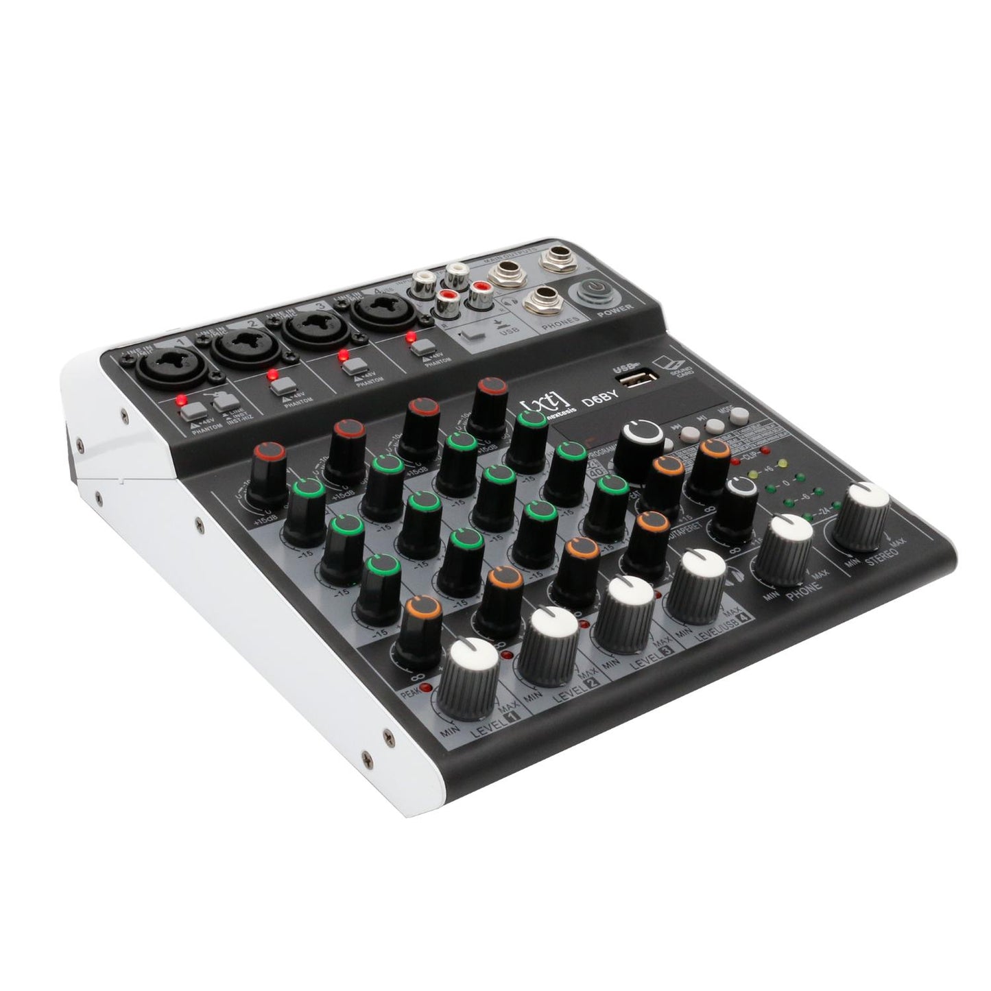 Mixer/Scheda Audio 4 canali MP3 USB Bluetooth con DSP 16 effetti 24 bit SINEXTESIS