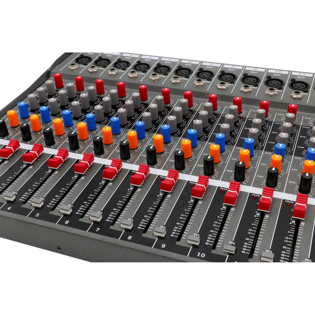 16-channel (true) MP3 USB Bluetooth Mixer/Audio Interface with effects