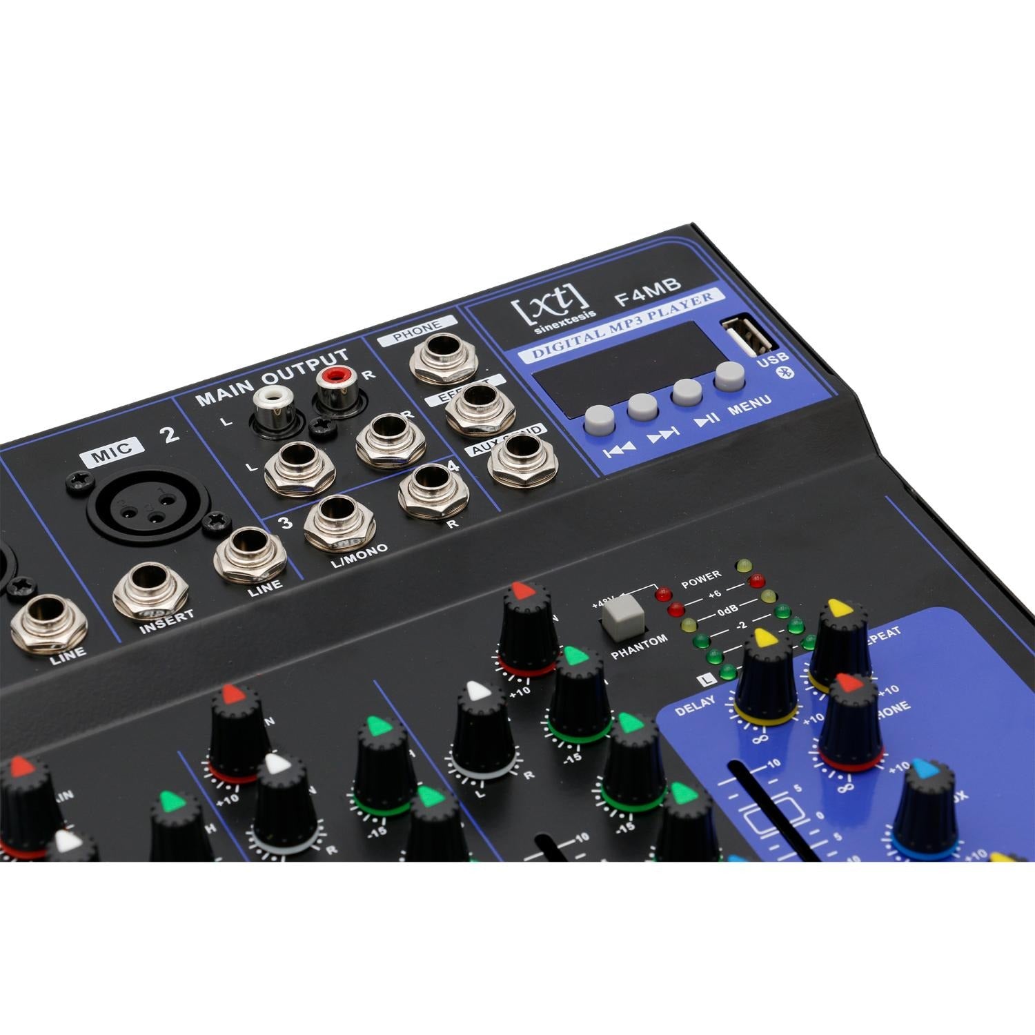 SINEXTESIS 4-Channel Mixer MP3 USB Bluetooth with Echo Effect