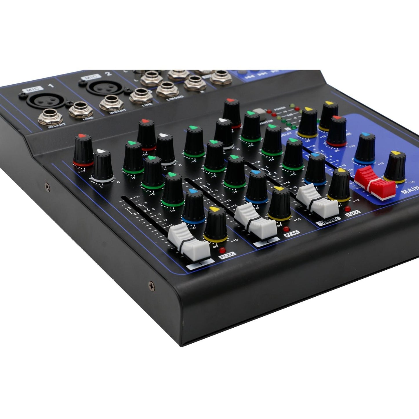 SINEXTESIS 4-Channel Mixer MP3 USB Bluetooth with Echo Effect