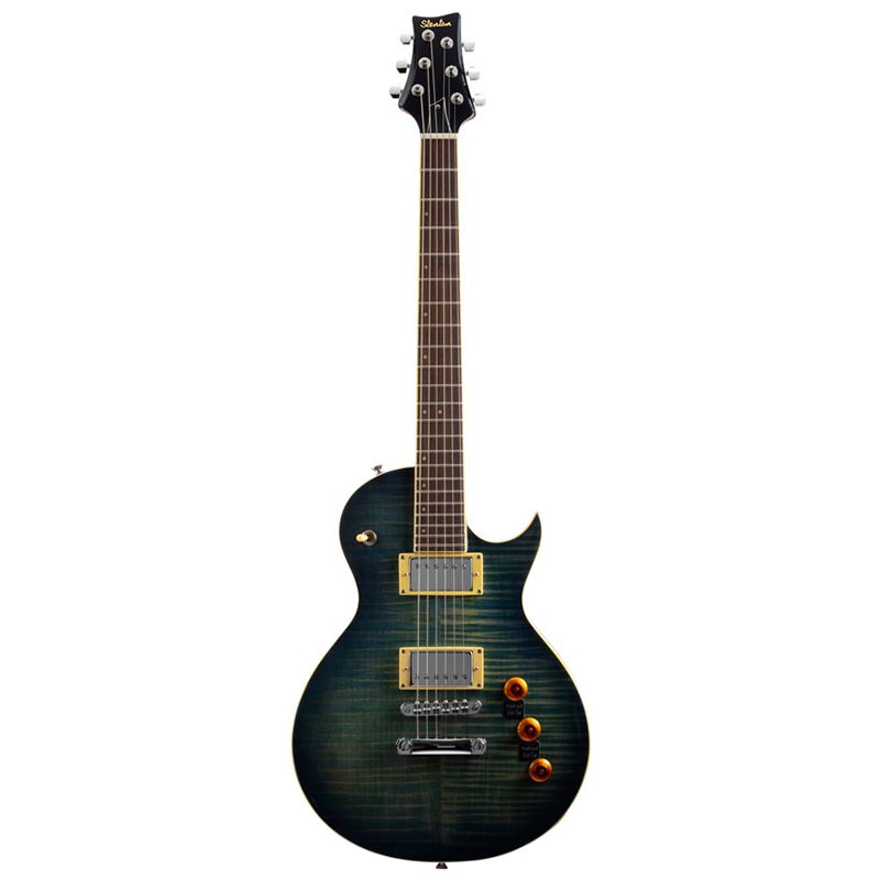 STENTON LES PAUL GREY BURST ELECTRIC GUITAR