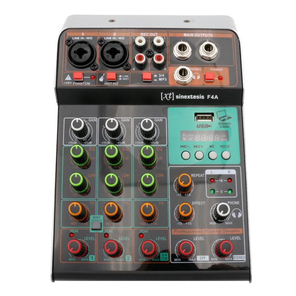 3-channel Mixer MP3 USB Bluetooth with Echo Effect SINEXTESIS