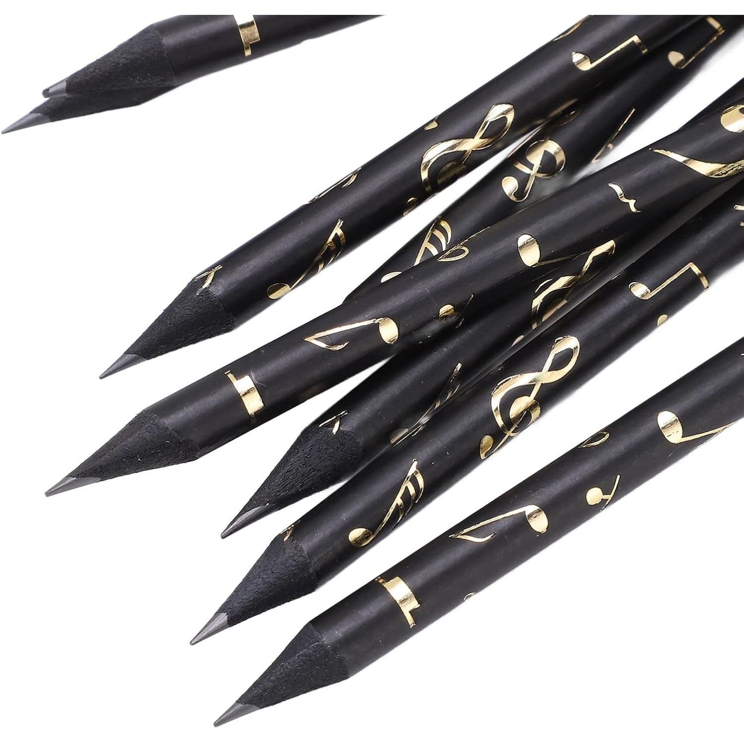 Matite tema musicale con ciondolo con confezione (8 pezzi)
