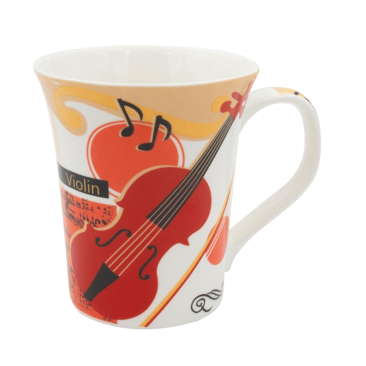 Ceramic mug with Violin
