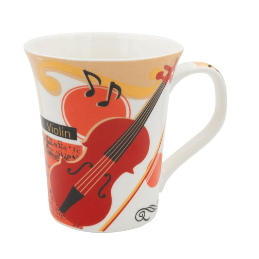 Ceramic mug with Violin