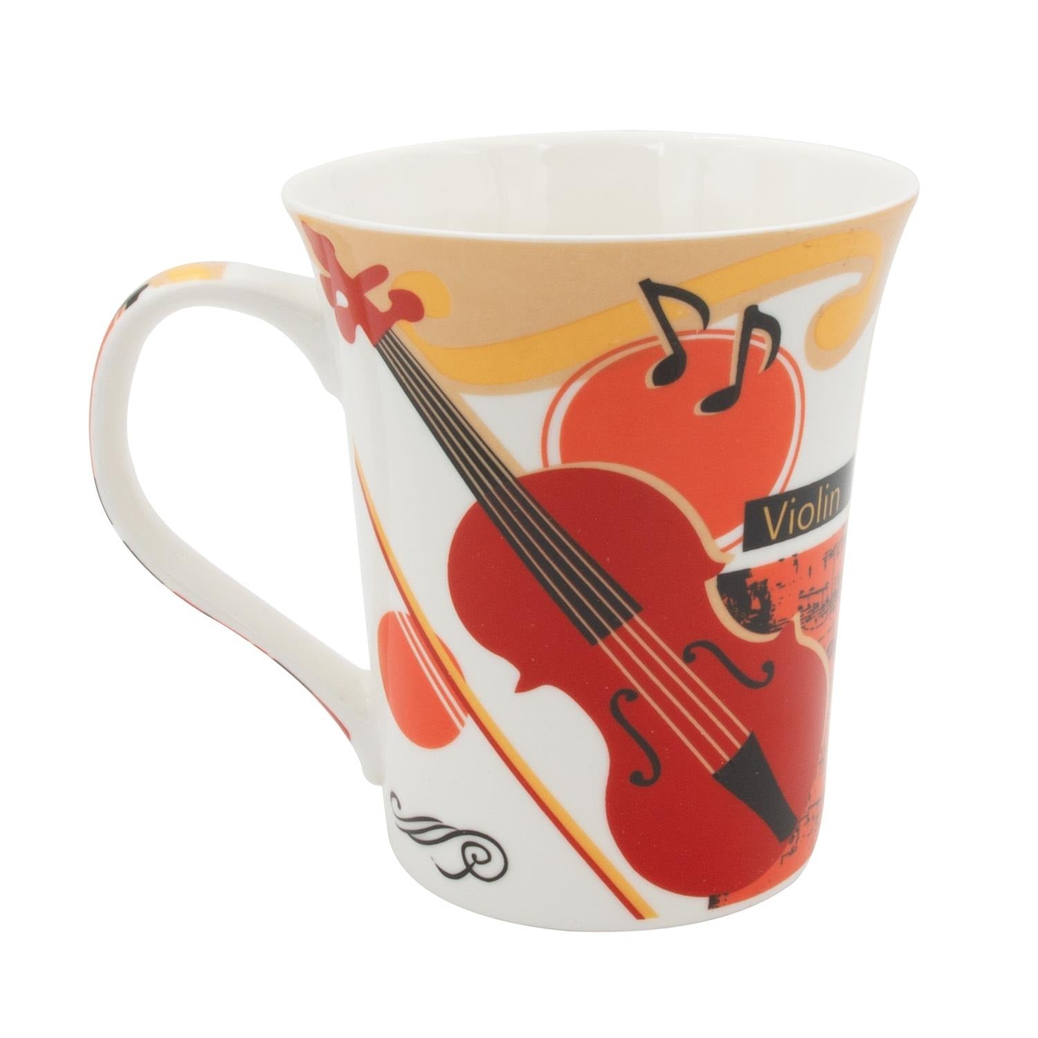 Ceramic mug with Violin