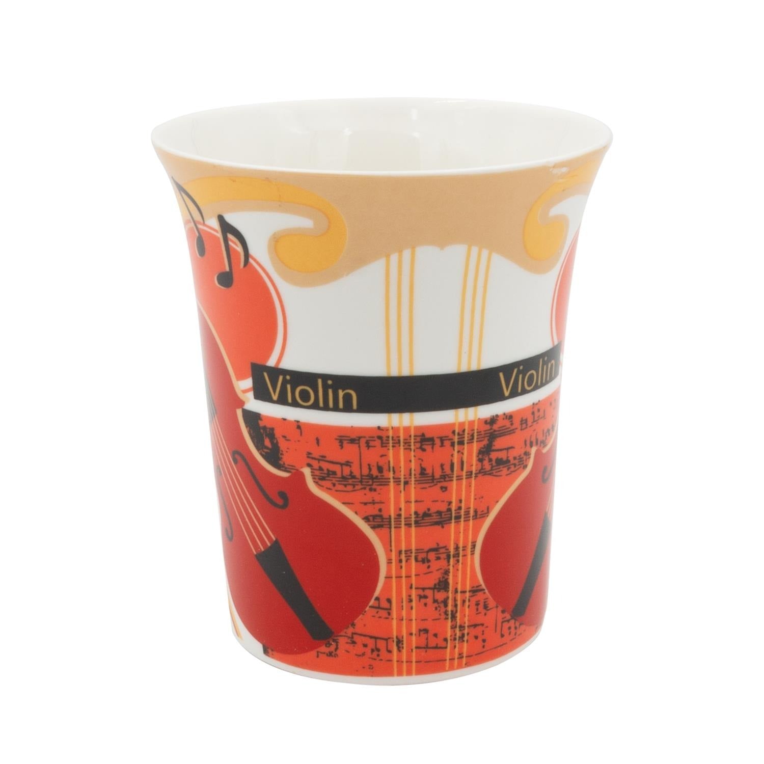 Ceramic mug with Violin