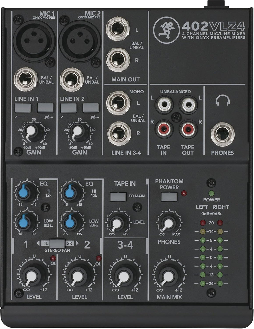 MIXER Mackie  4 CANALI CON 2 MIC PREAMP ONYX - USATO