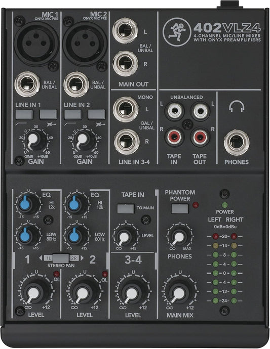 MIXER 4 CANALI CON 2 MIC PREAMP ONYX - USATO