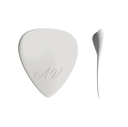 Plettro per Acustica - AV nylon bianco 0,9 mm.