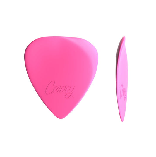 Plettro per Acustica - Cerry nylon rosa 0,6 mm.