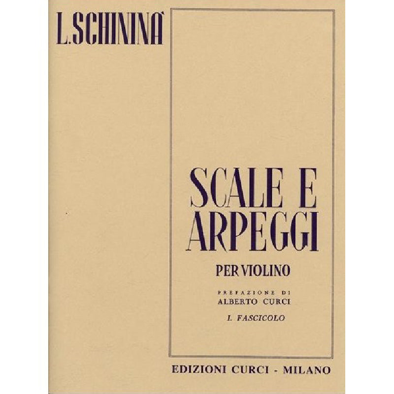 L. SCHININA' - SCALES AND ARPEGGIOS VOL. 1