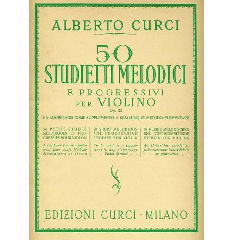 50 STUDIETTI MELODICI PROGRESSIVI - ALBERTO CURCI
